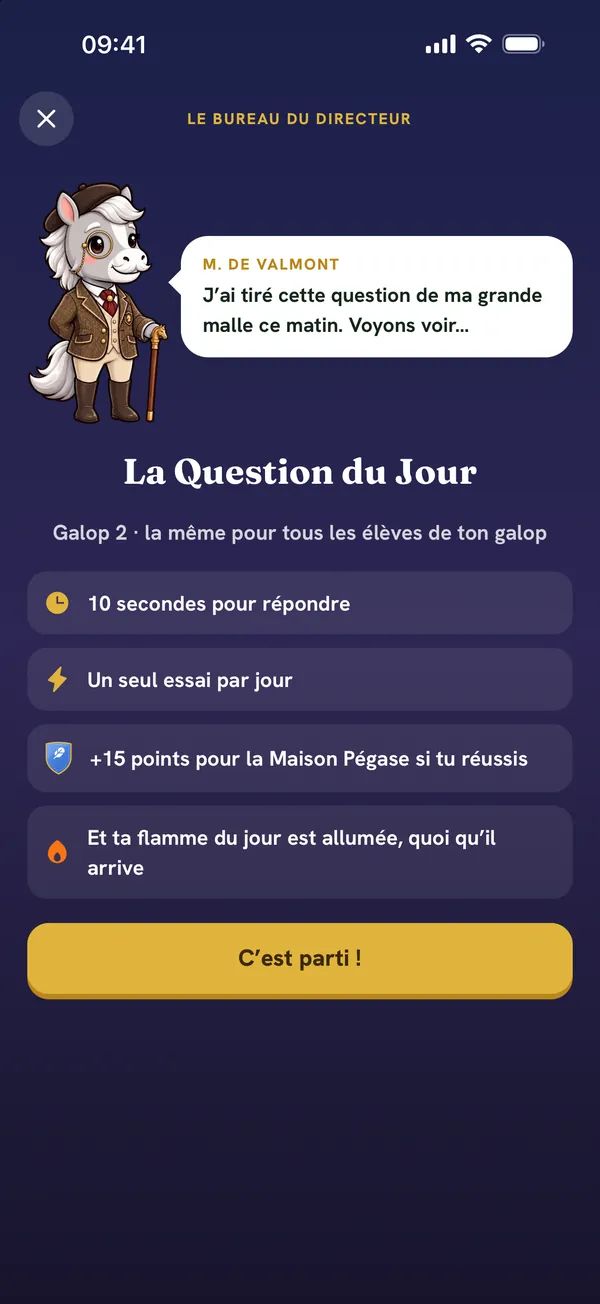 La Question du Jour dans le bureau de M. de Valmont